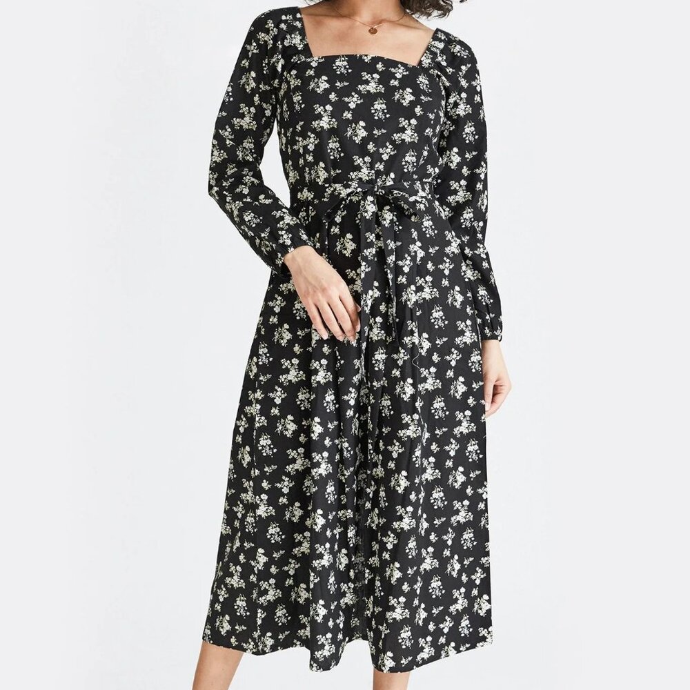 NWT Vetta Capsule Square Neck Midi Dress in Floral